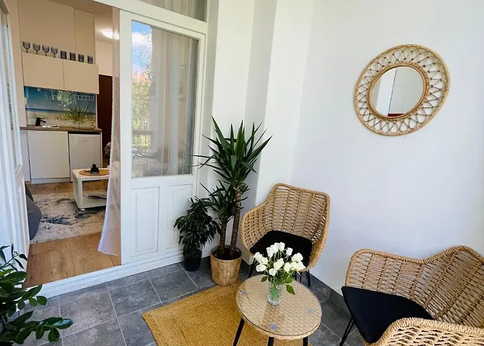 Mini Chrobrego Przy Plazy Z Loggia Appartamento Sopot